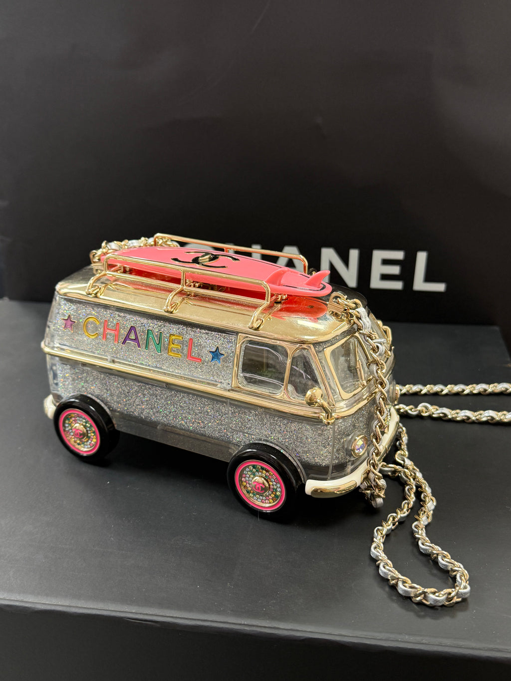 Chanel 24C Collection Camper Van Bag Limited edition  pink bus very rare handbag