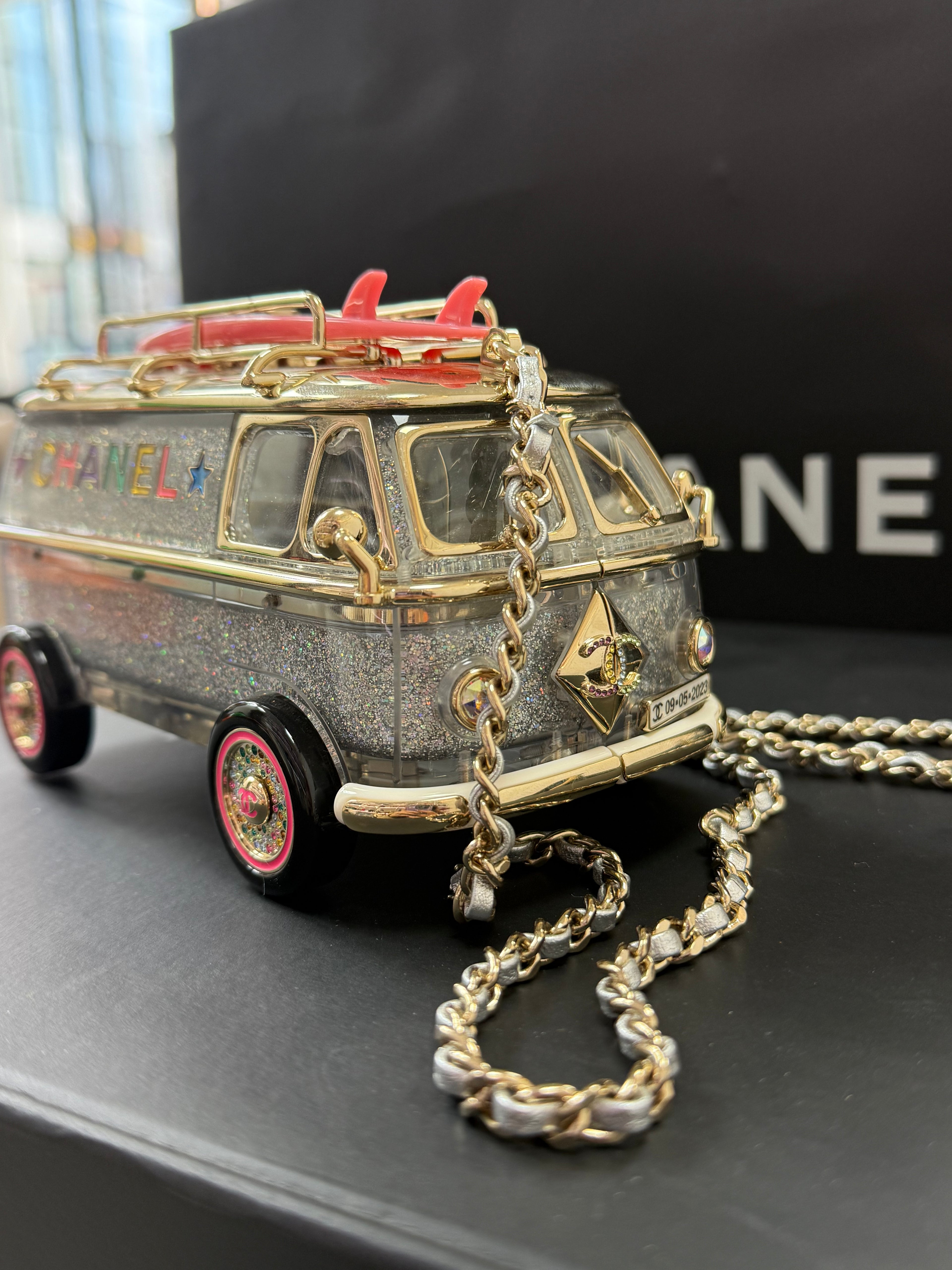 Chanel 24C Collection Camper Van Bag Limited edition  pink bus very rare handbag