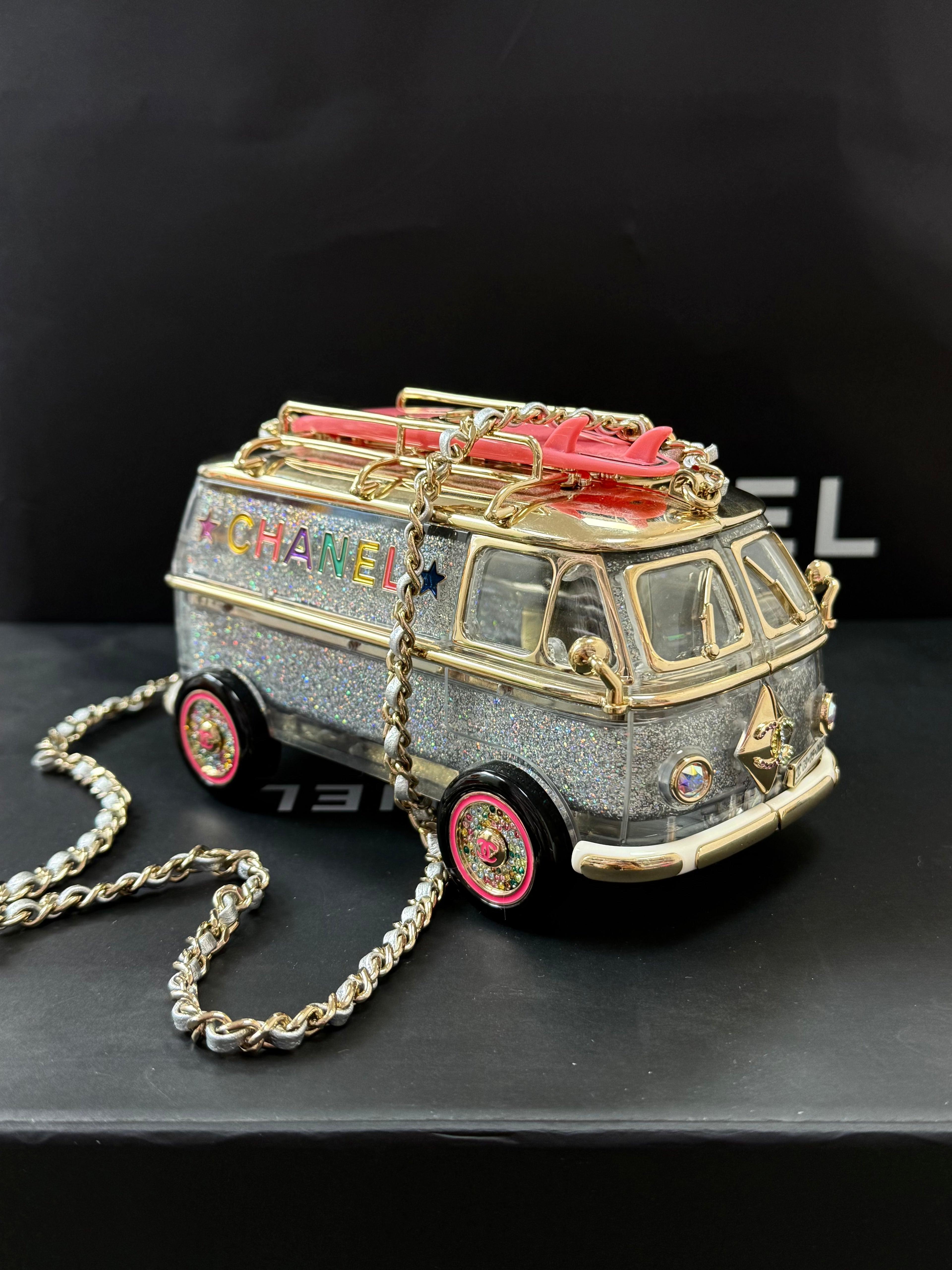 Chanel 24C Collection Camper Van Bag Limited edition  pink bus very rare handbag