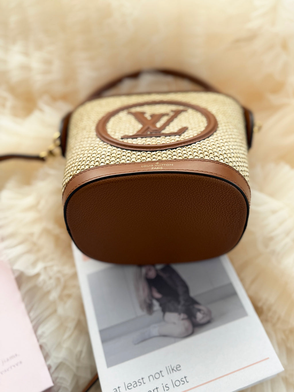 Louis Vuitton City Resort Straw bucket bag with shoulder & crossbody straps