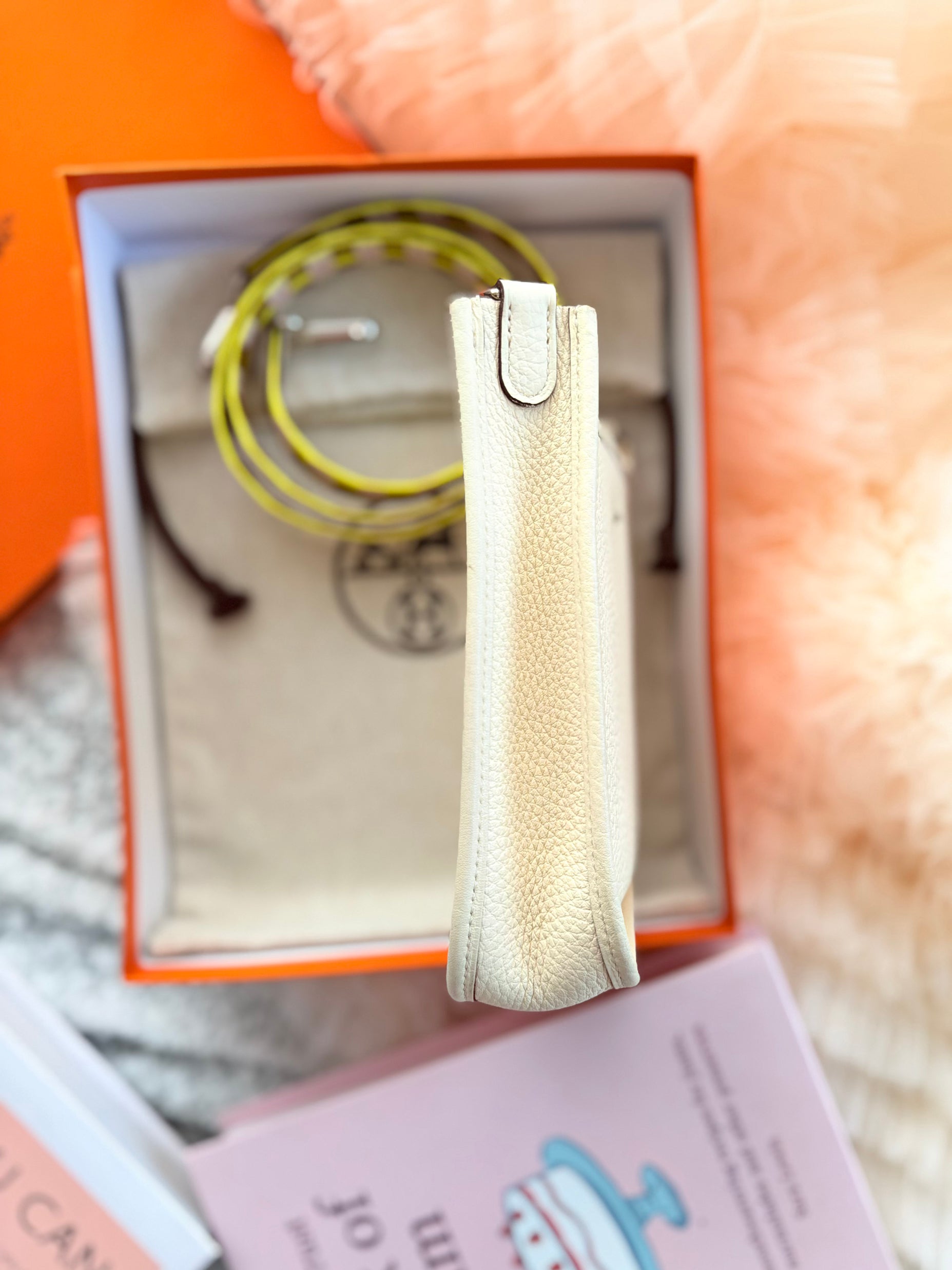 Hermès Evelyne Shoulder Bag in Nata Togo Leather mini Size