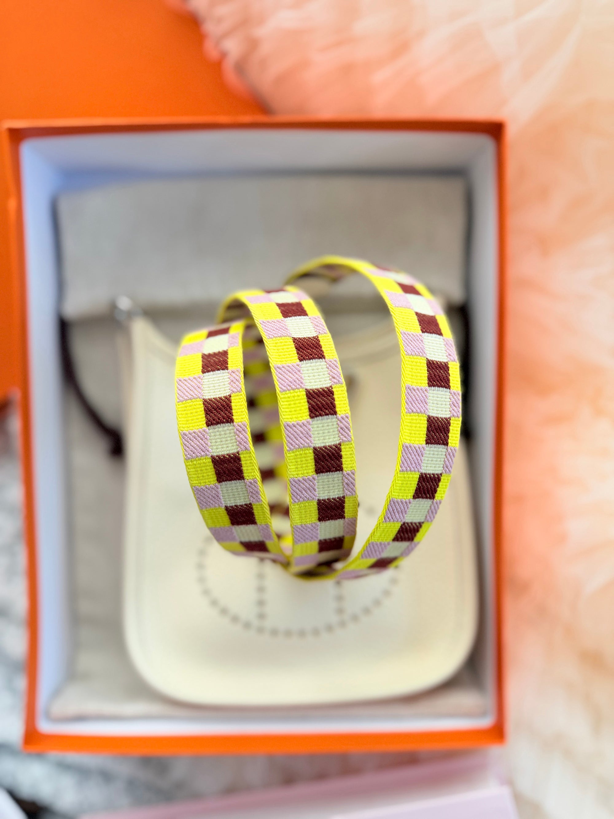 Hermès Evelyne Shoulder Bag in Nata Togo Leather mini Size