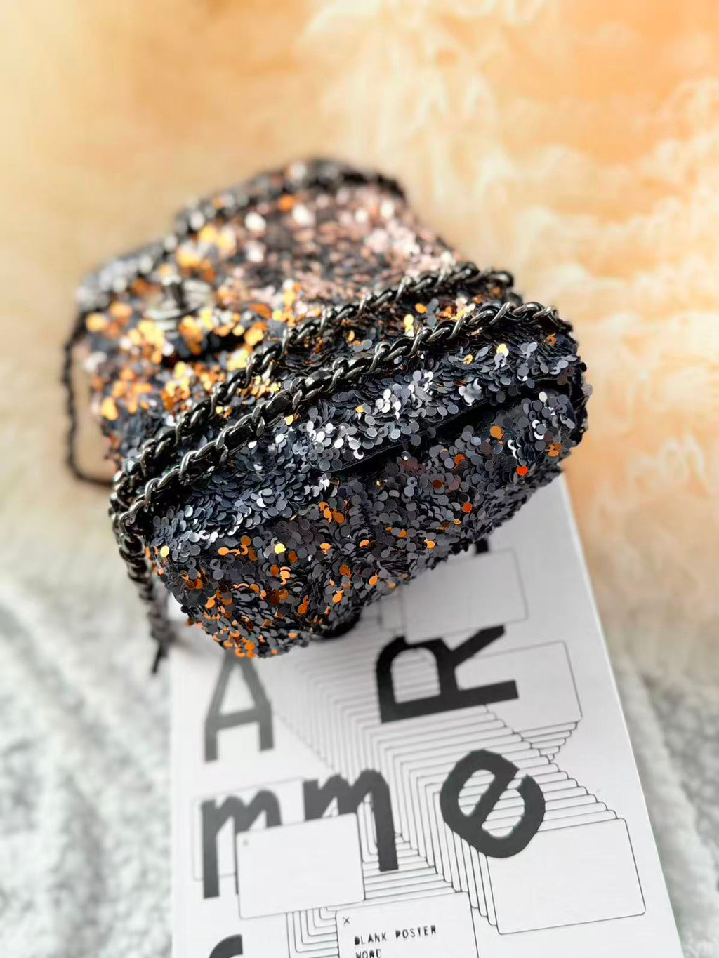 Chanel Flap Chain Bag with Sequin Detail