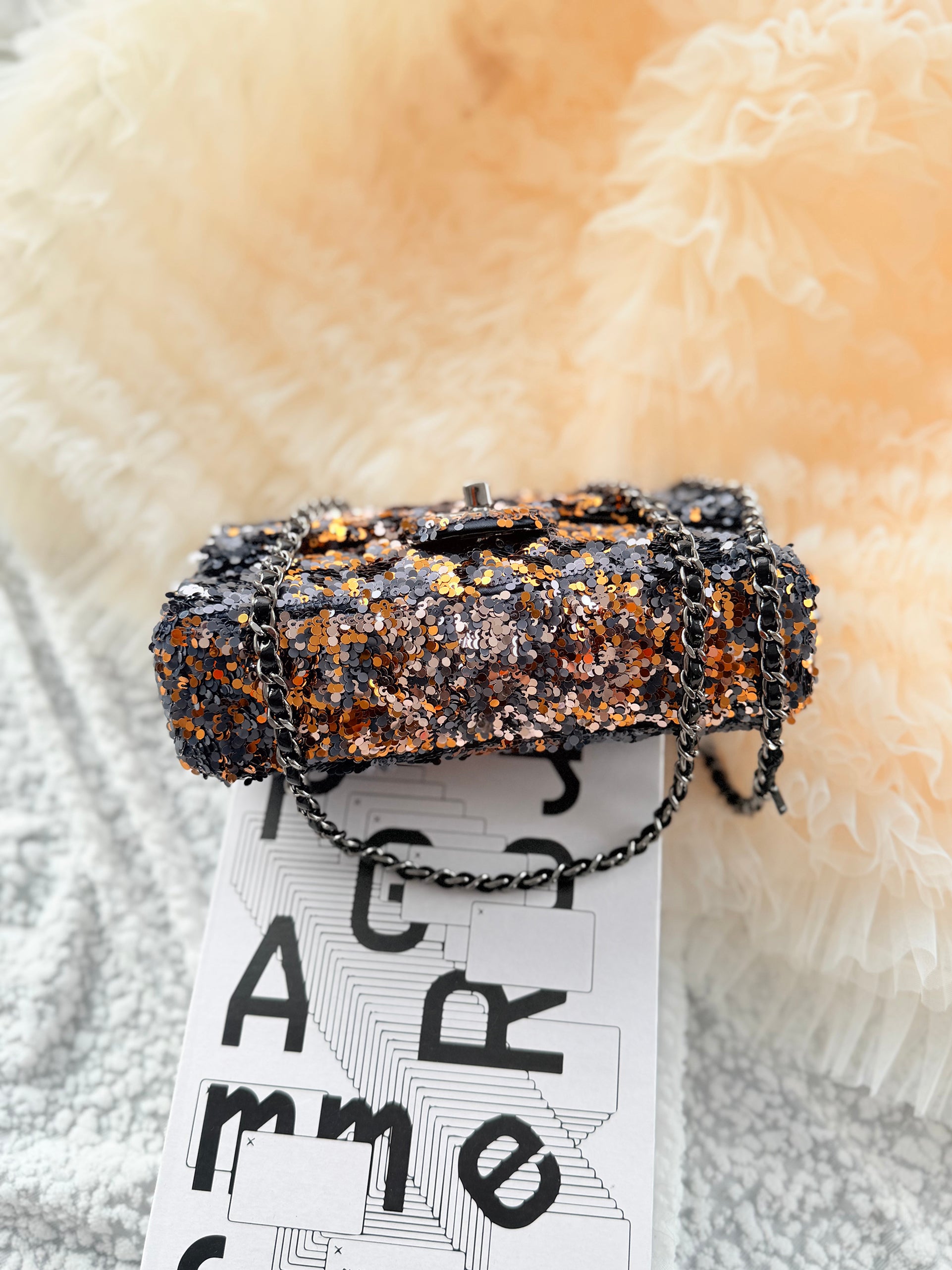 Chanel Flap Chain Bag with Sequin Detail