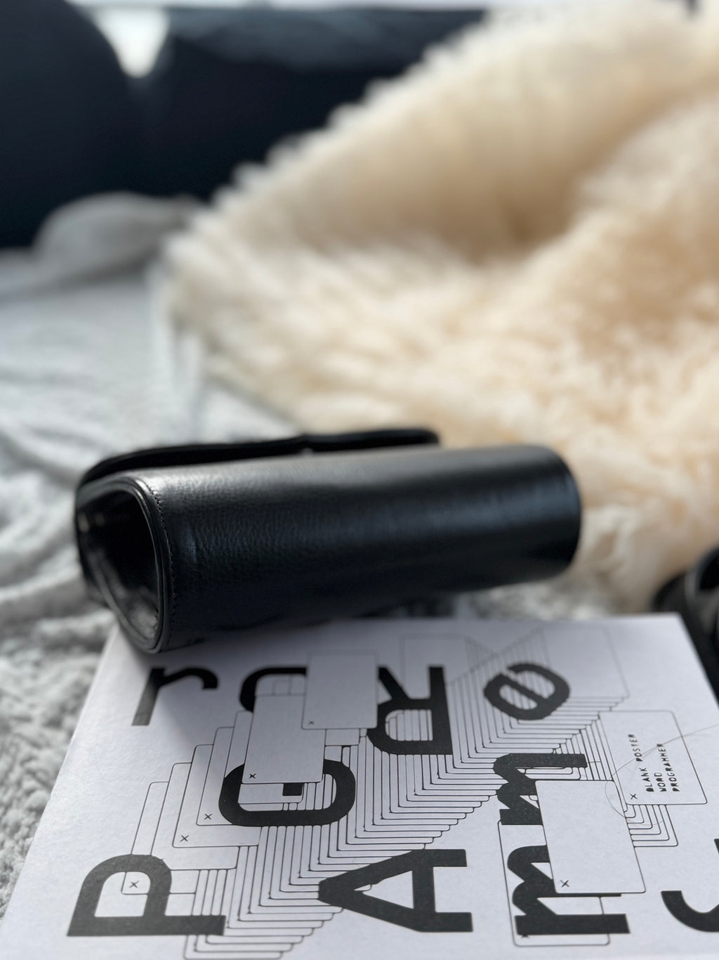 Chrome Hearts Silver cross-embellished black shoulder kelly bag