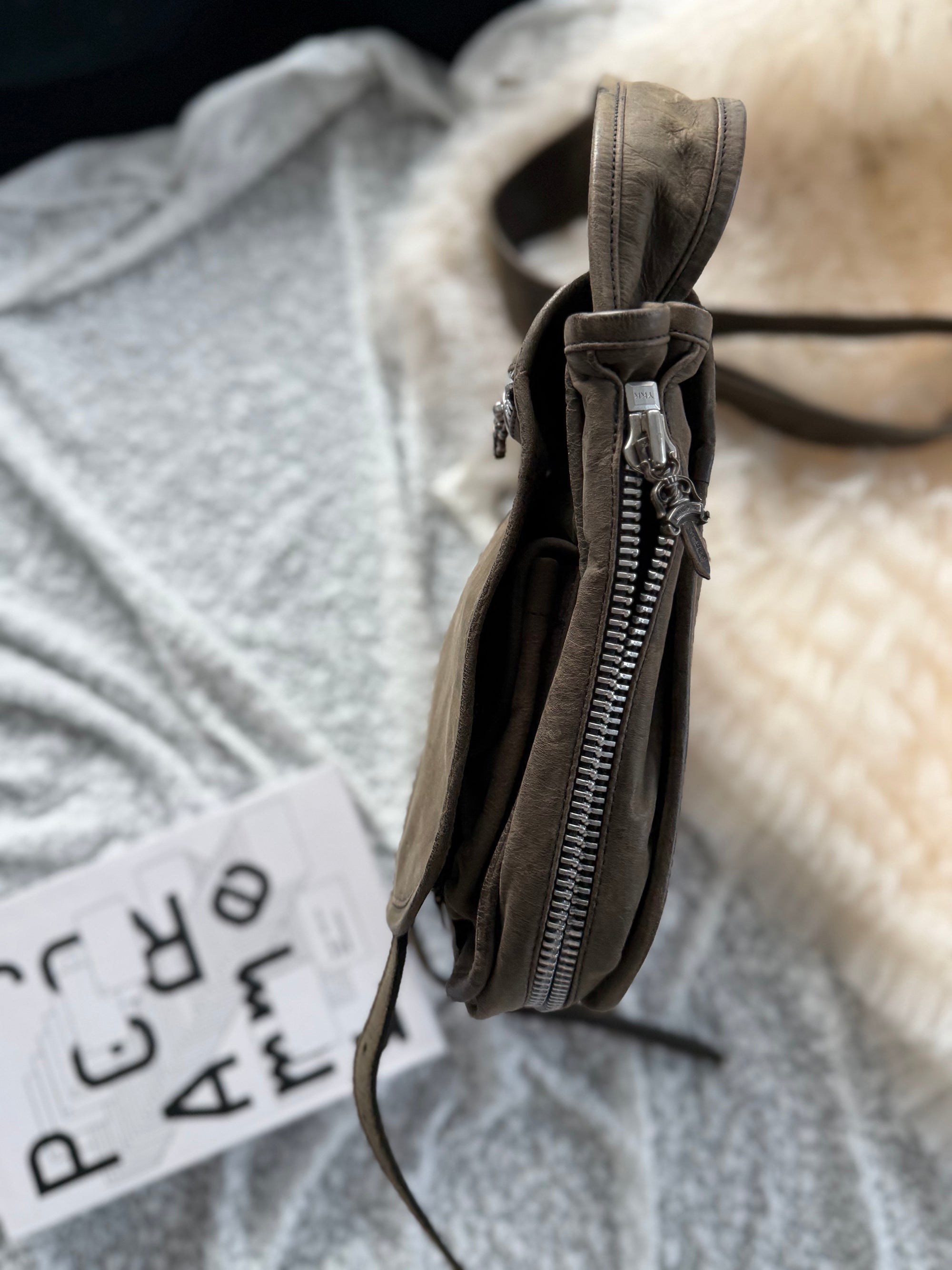 Chrome Hearts Distressed Vintage Messenger Bag (Shoulder & Crossbody)