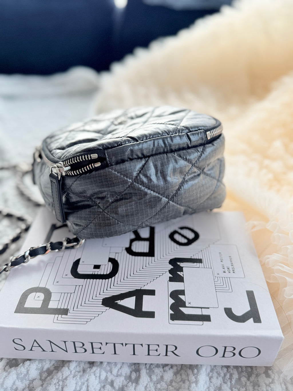 Chanel Ski Series Silver Lightweight Backpack