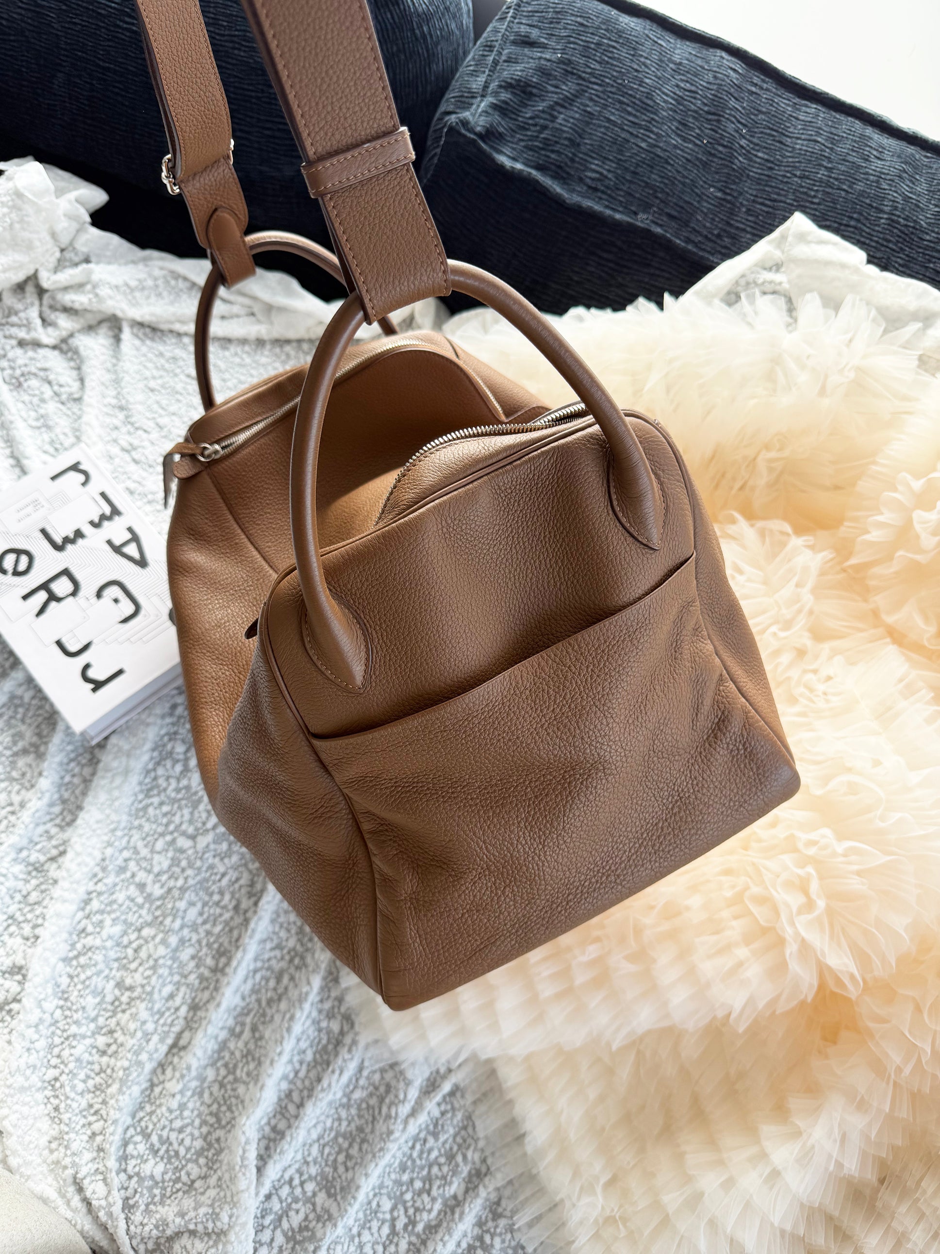 Hermes Lindy45 Brown handbag  VIP custom-made