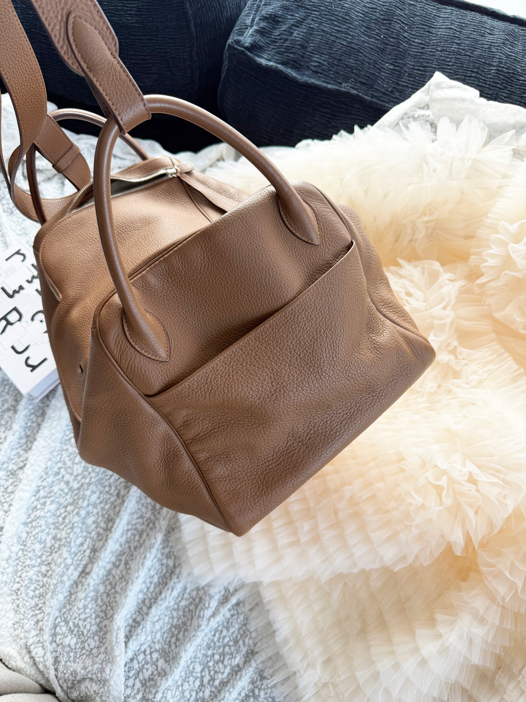 Hermes Lindy45 Brown handbag  VIP custom-made