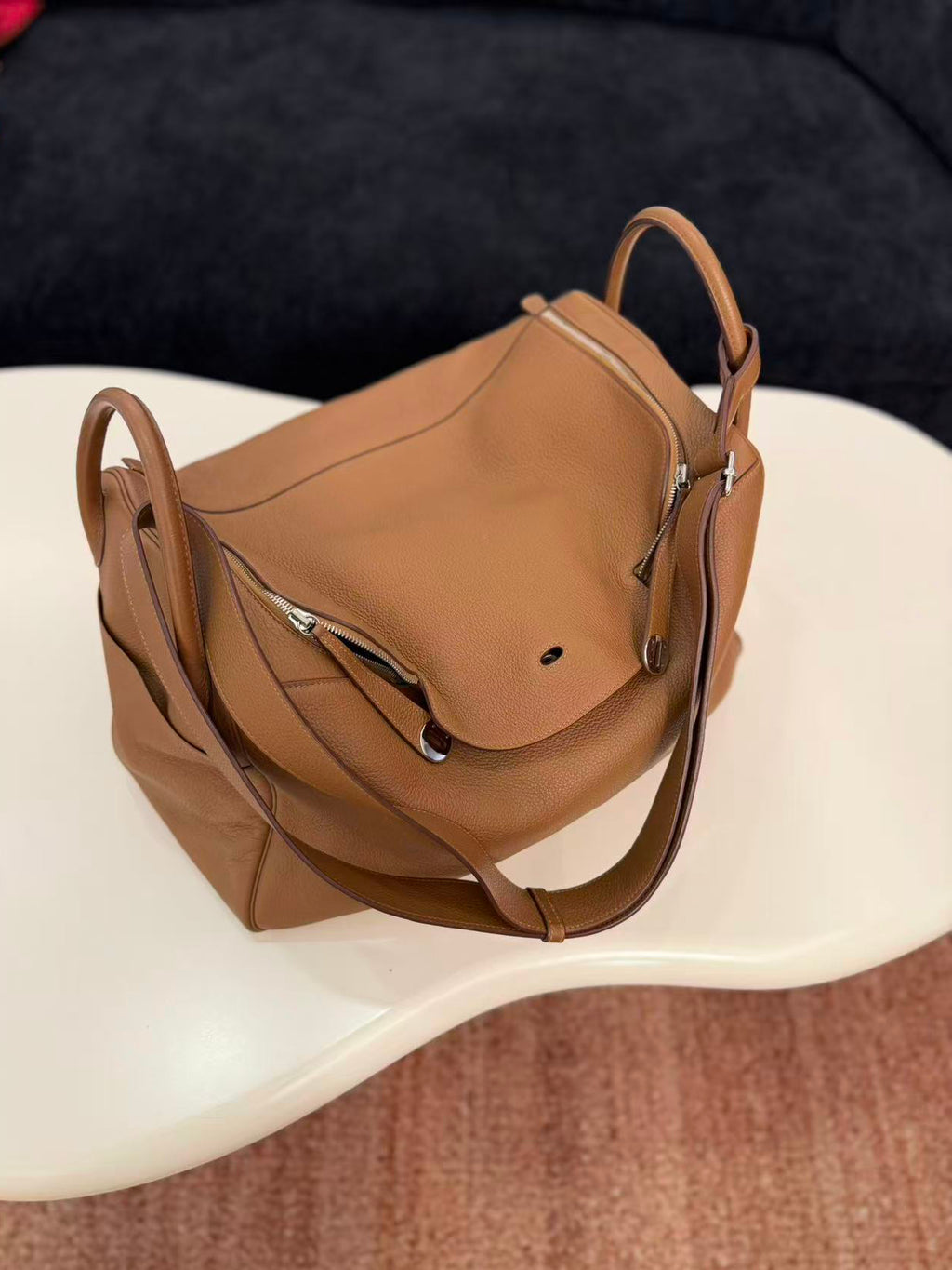 Hermes Lindy45 Brown handbag  VIP custom-made