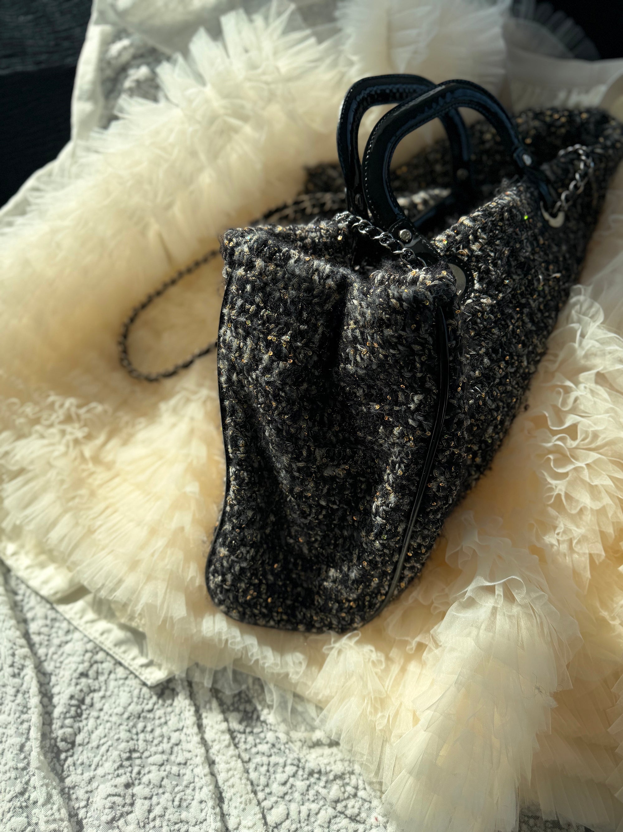 Chanel Vintage Tweed Shoulder Bag (Runway Edition)