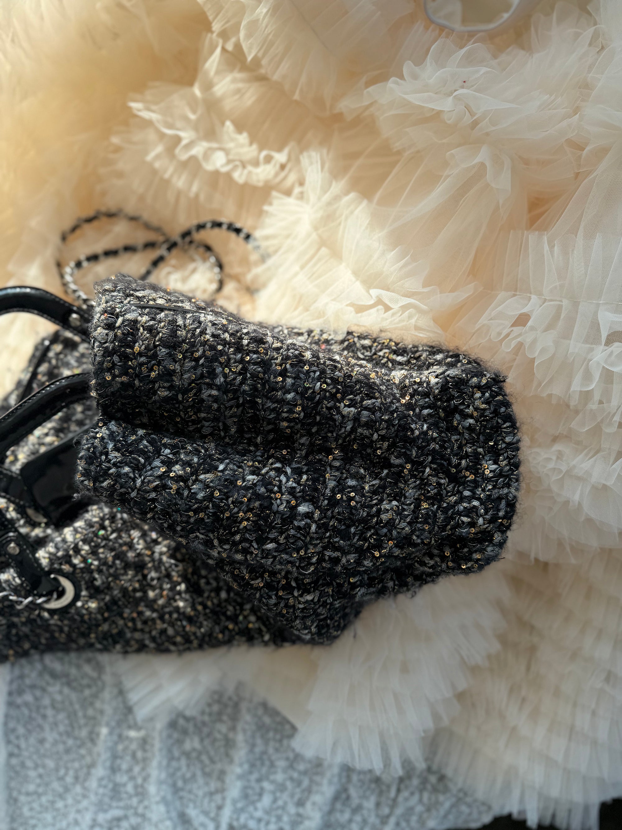 Chanel Vintage Tweed Shoulder Bag (Runway Edition)