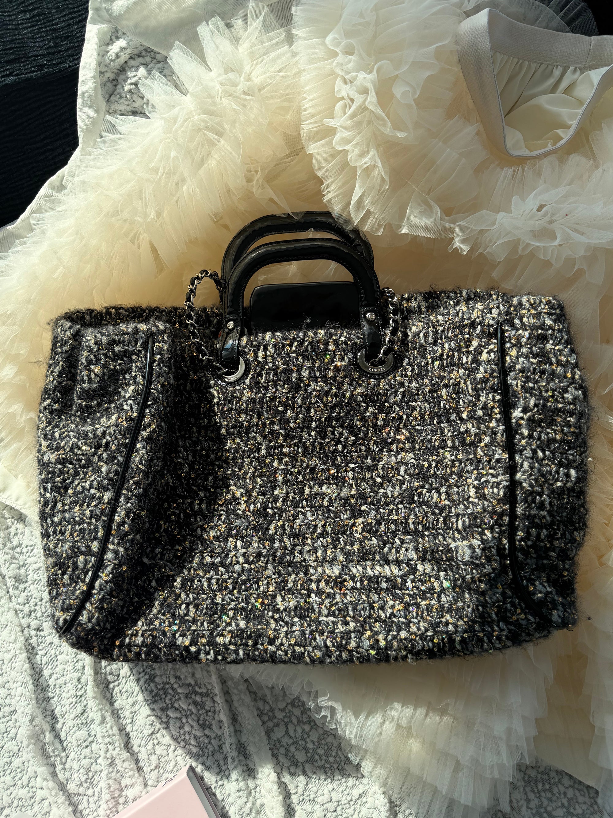 Chanel Vintage Tweed Shoulder Bag (Runway Edition)