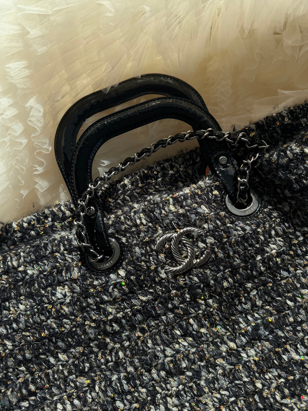 Chanel Vintage Tweed Shoulder Bag (Runway Edition)