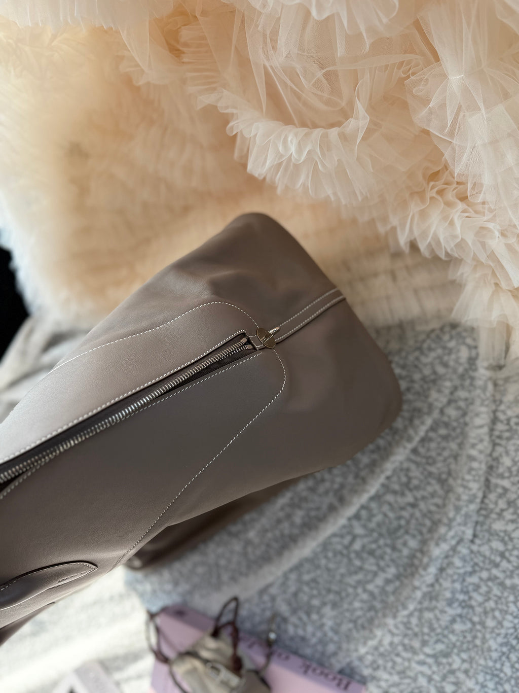 Hermes Elephant Gray Handbag relax45