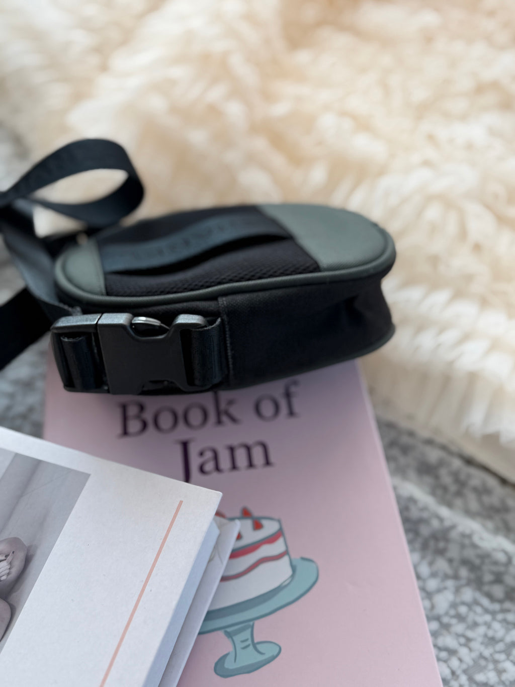 Chanel Vintage Sports Line Square-Logo Shoulder Bag with Adjustable Strap