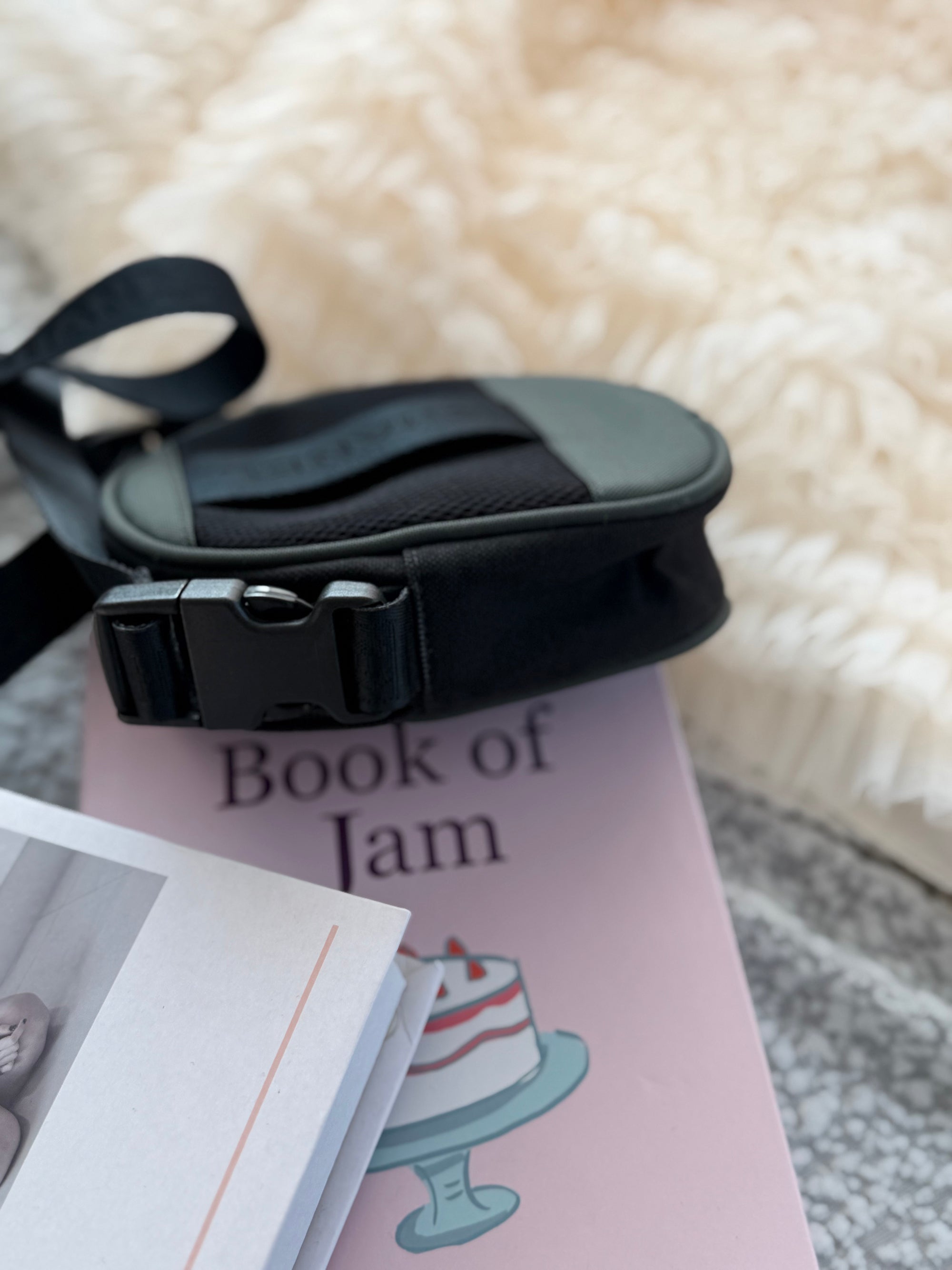 Chanel Vintage Sports Line Square-Logo Shoulder Bag with Adjustable Strap