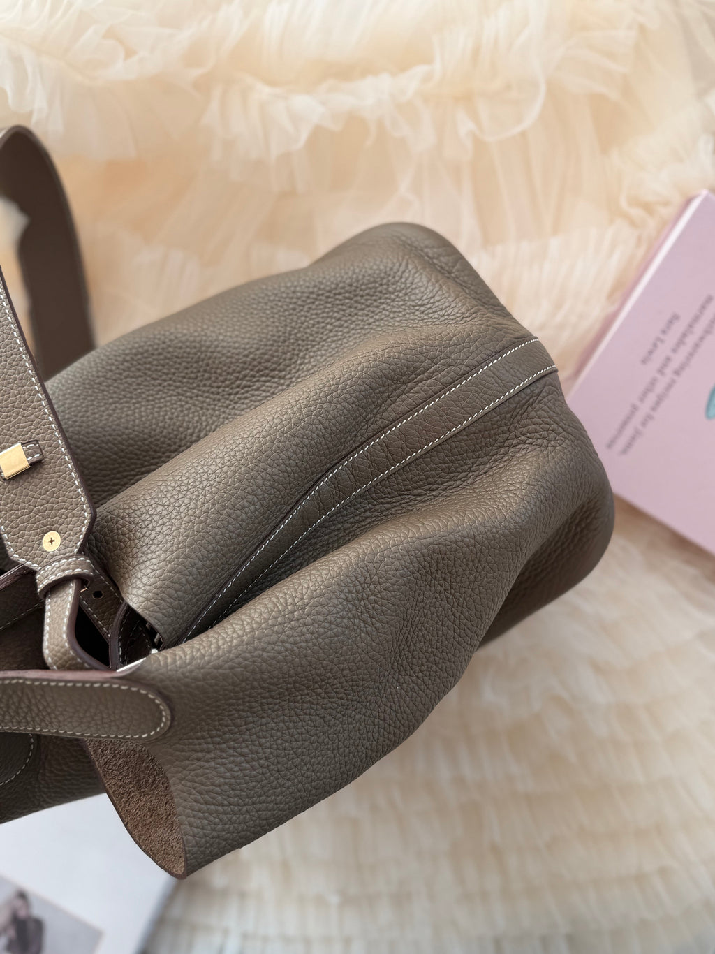 Hermès Picotin 26 Lock in Gris Elephant with a Replacement Shoulder Strap