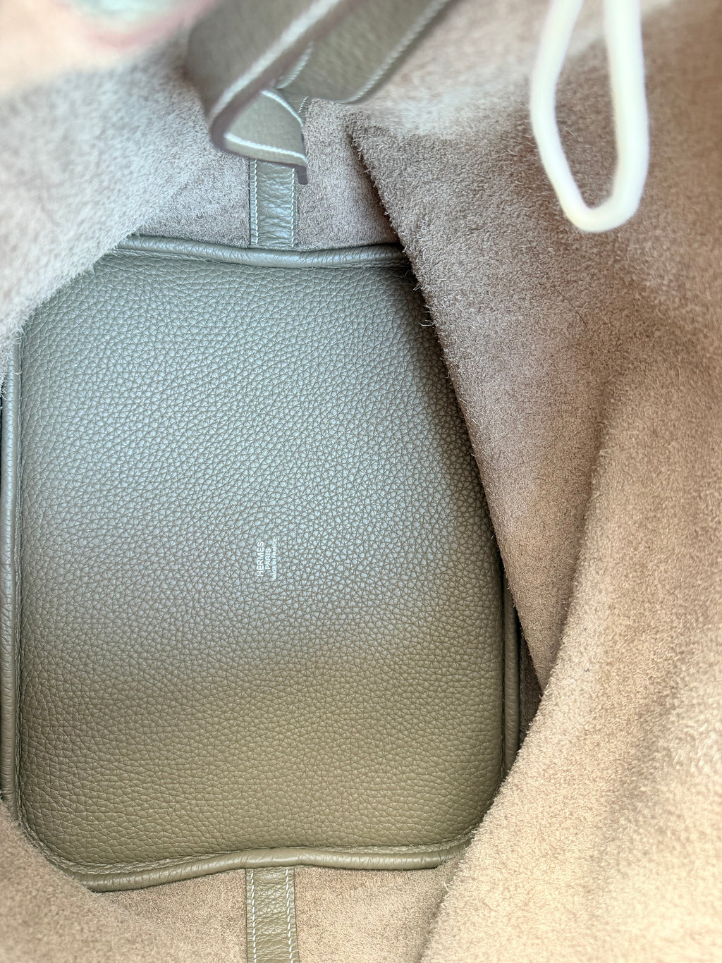 Hermès Picotin 26 Lock in Gris Elephant with a Replacement Shoulder Strap