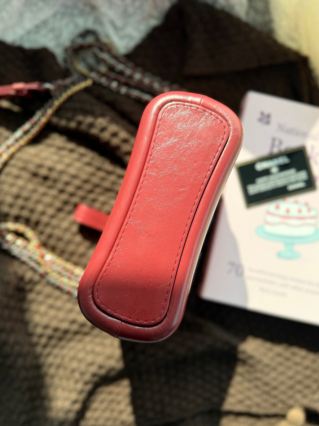 Chanel Gabrielle Hobo Bag, Red Color-block, Small Size