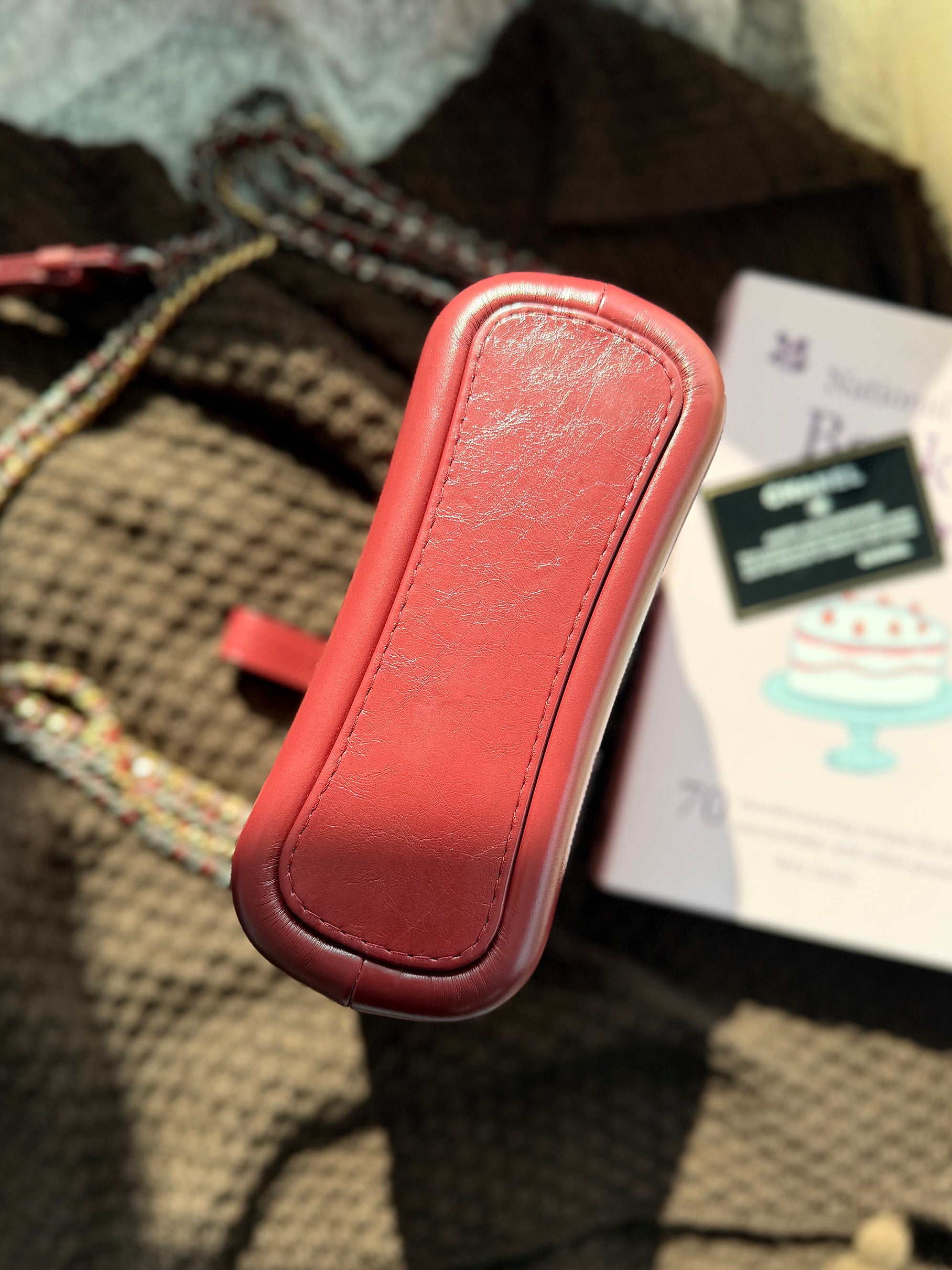 Chanel Gabrielle Hobo Bag, Red Color-block, Small Size